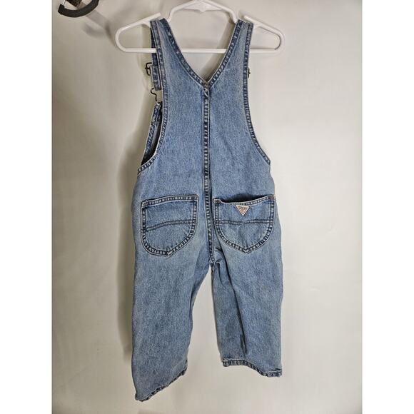 Vintage Guess Denim Toddler 3T Overalls USA Made - Picture 3 of 5